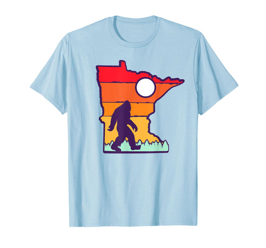 Minnesota Vintage Outdoor Bigfoot State Sasquatch Team Retro T-Shirt