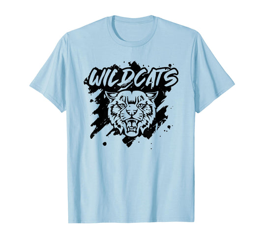 Wildcats Football School Sports Fan Team Spirit T-Shirt