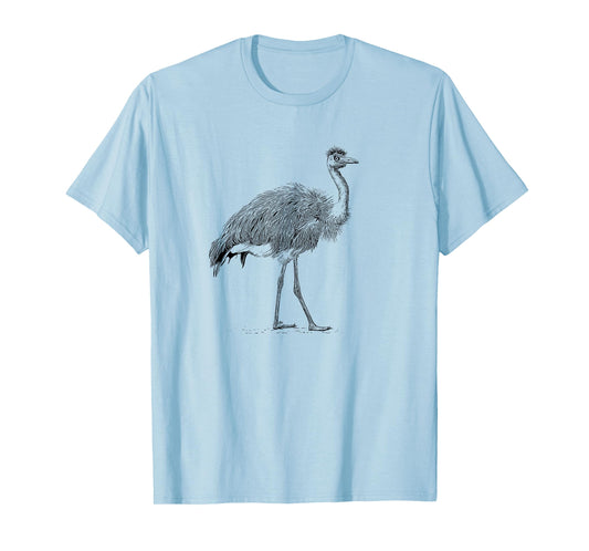 Zookeeper Retro Illustration Vintage Flightless Emu Lover T-Shirt
