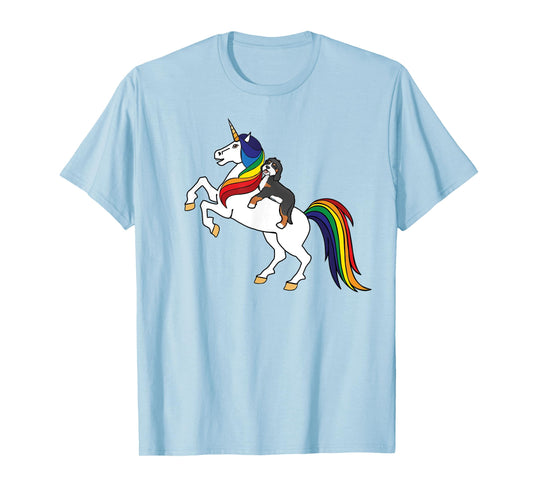 Cute Kids Womens Girls Unicorn Bernedoodle Dog Lover T-Shirt