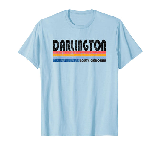 Darlington, SC Hometown Pride Retro 70s 80s Style T-Shirt