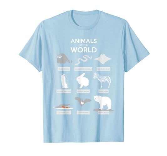 Animals Of The World T-Shirt | Funny Wild Animals Shirt