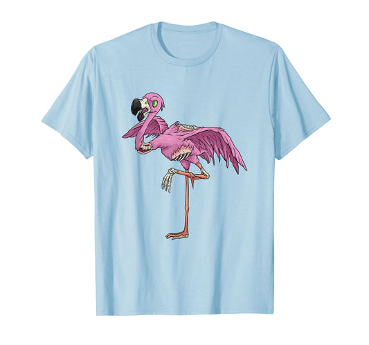 Funny Flamingo funny Zombie Apocalypse Halloween Flamingo T-Shirt