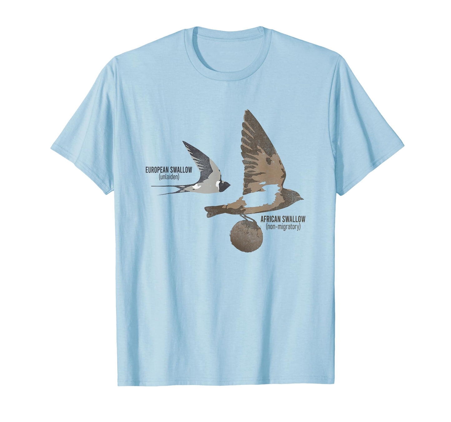 Funny Animal European Swallow African Swallow T-Shirt