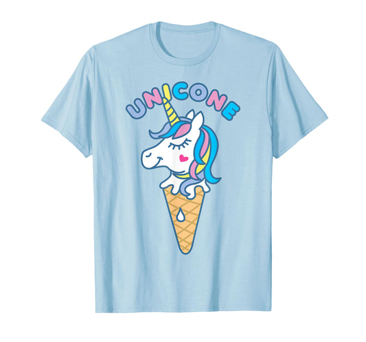 Unicorn Ice Cream Kawaii Unicone Cute Graphic Tee T-Shirt
