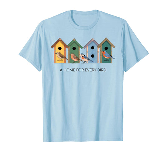 A Home for Every Bird Colorful Birdhouses T-Shirt