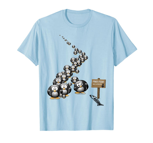 Bait and Switch Penguin Scam Fun Cute Men Women Kids T-Shirt