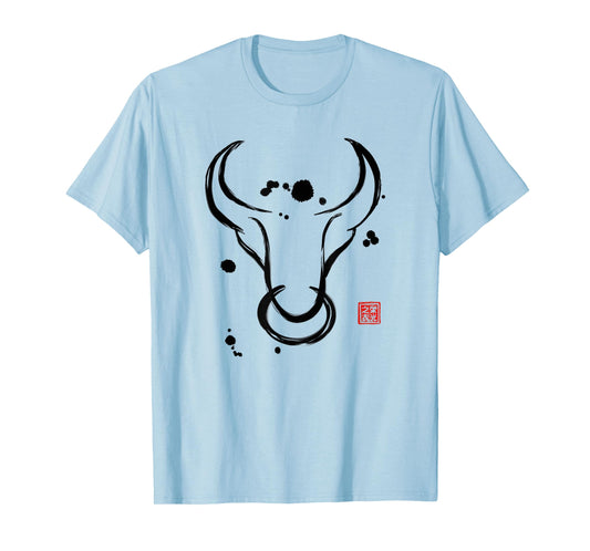 Chinese Zodiac Ox Sumi-e Tee - Design T-Shirt