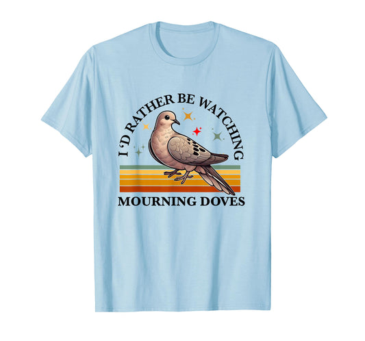 Mourning Dove Retro Vintage Bird Lover Women Men Girl Boys T-Shirt