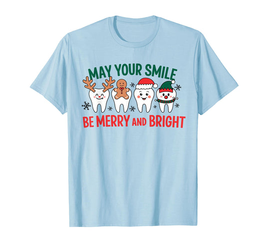 Funny Dentist Christmas All Teeth White Xmas Dental Women T-Shirt