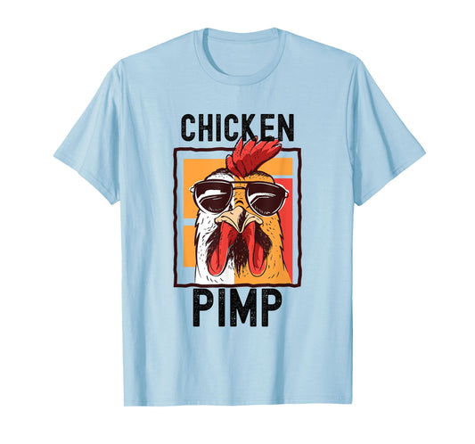 Chicken Pimp, Retro Vintage Farm Chicken Lover Gift T-Shirt