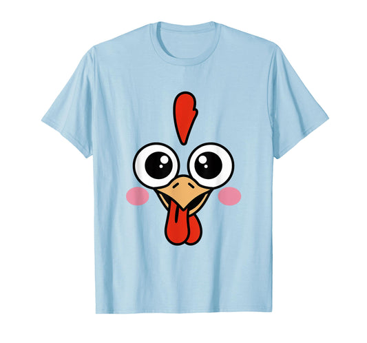 Funny Halloween Chicken Face Costume T-Shirt
