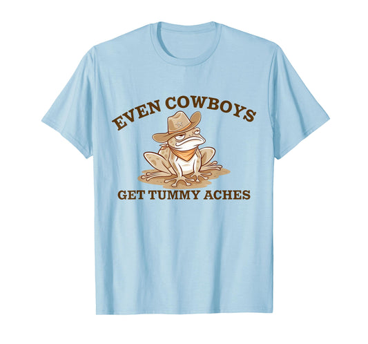 Stomach Ache Hurts Pun Even Cowboys Get Tummy Ache Survivor T-Shirt