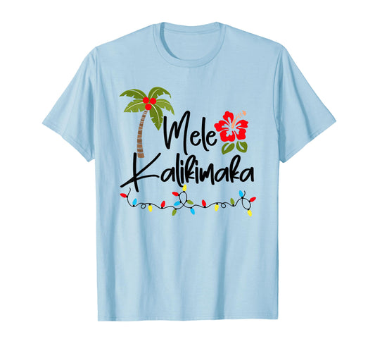 Mele Kalikimaka Tropical Christmas Hawaiian Xmas T-Shirt