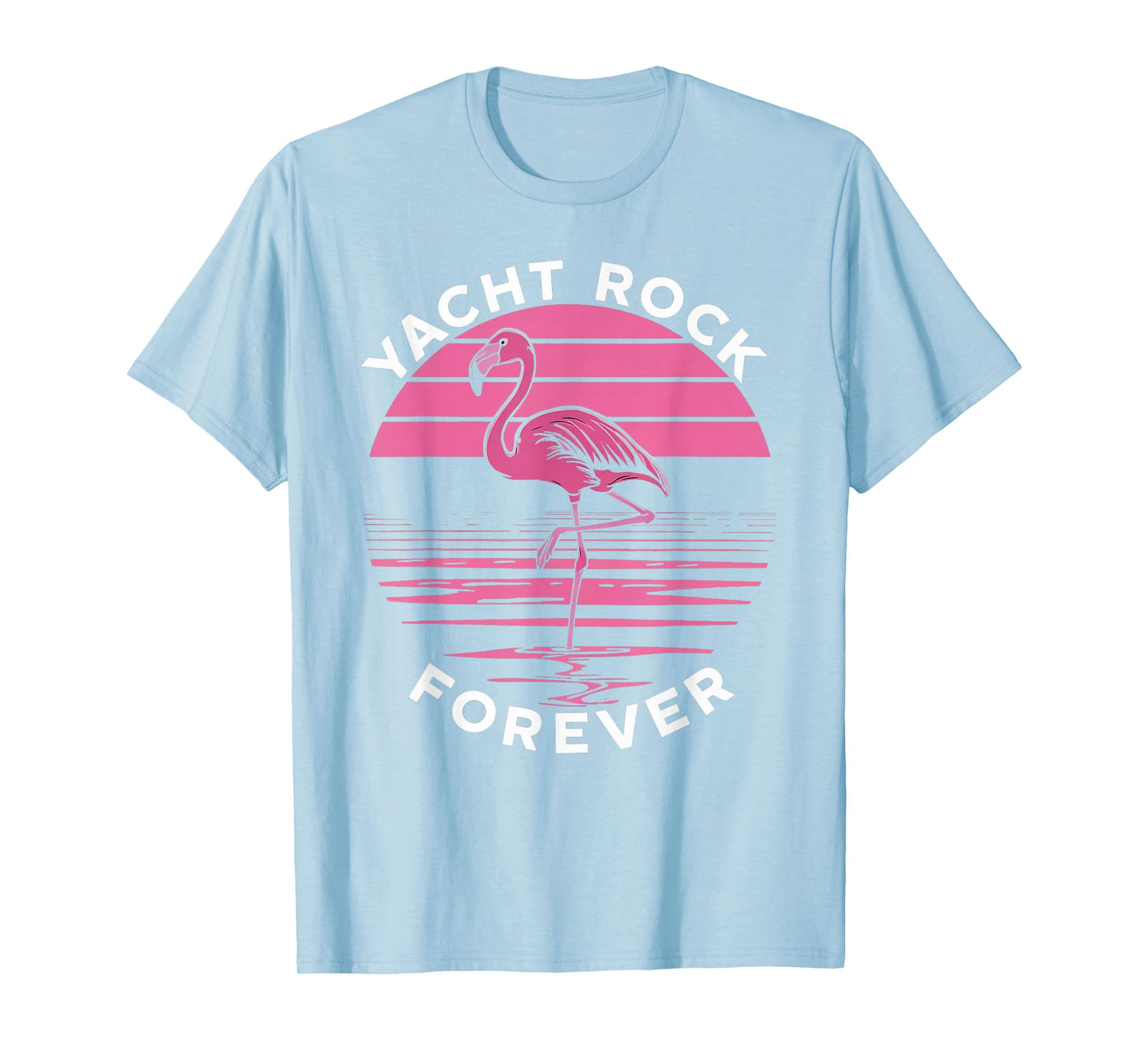 Yacht Rock Forever: Cool Flamingo Design for Yacht Fans T-Shirt