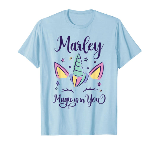 First Name Marley Personalized I Love Marley T-Shirt