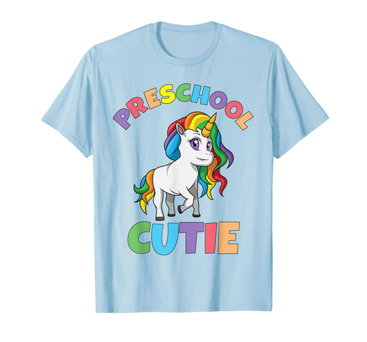 First Day of Preschool Girls Toddler Unicorn Preschool Cutie T-Shirt