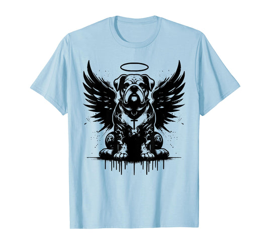 Bulldog With Wings Of An Angel Men Women T-Shirt