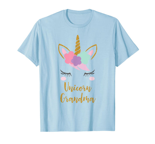 Unicorn Grandma Shirt, Grandma of the Birthday Girl Gift T-Shirt