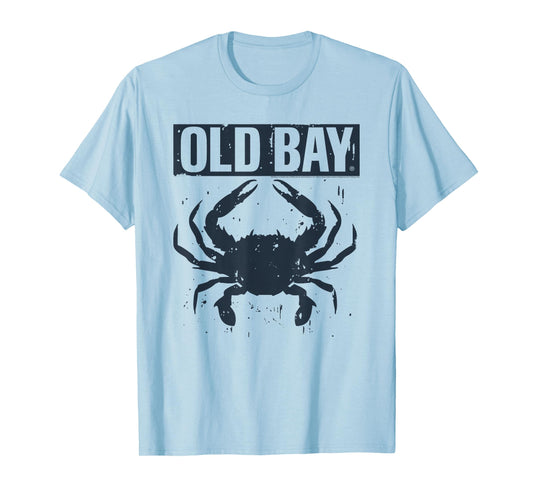 Old Bay Modern Crab and Logo Seafood Seasoning Foodie T-Shirt