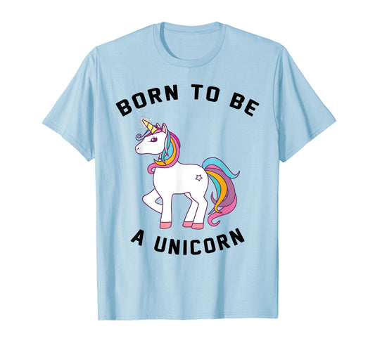 Born to Be A Unicorn T-Shirt: Vintage Cute Lovely Unicorns T-Shirt