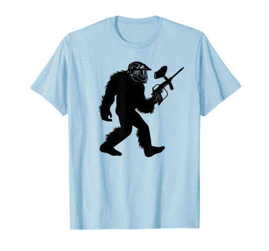 Bigfoot Paintball T-Shirt, Sasquatch Paintballer Tee Apparel T-Shirt