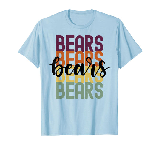 Bears Team Mascot School Spirit Game Night T-Shirt