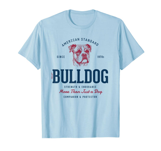 Retro Styled Vintage American Bulldog T-Shirt for Men Women Kids
