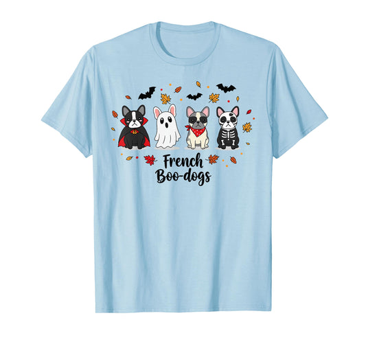 French Boo-Dog Halloween Ghost French Bulldog Fall Autumn T-Shirt