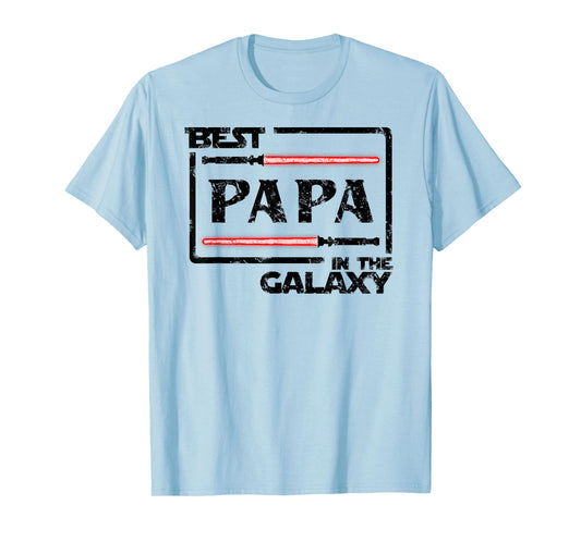Fathers Day Gift Best Papa In Galaxy Mens T-Shirt T-Shirt