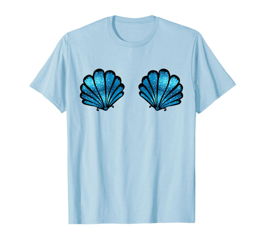 Mermaid, Seashell, Sea, Shell, Bikini, Carnival, Halloween, T-Shirt