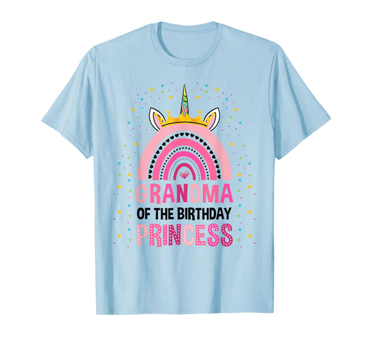 Grandma Of The Birthday Princess Unicorn T-Shirt
