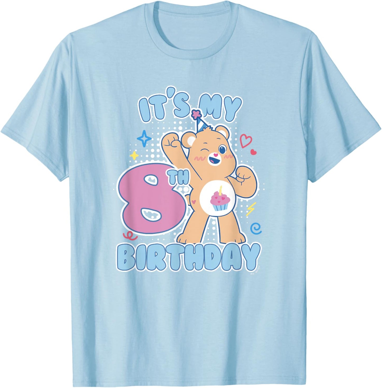 Care Bears Birthday Bear It's My 8th Birthday Celebration T-Shirt