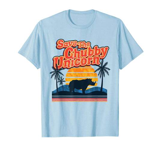 Save The Chubby Unicorns Vintage Novelty T-Shirt