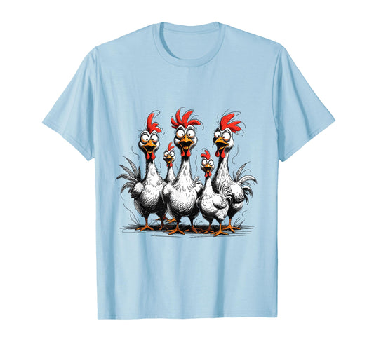 Crazy Chickens Tees- Funny Farm Animal Tee for Chicken Lover T-Shirt