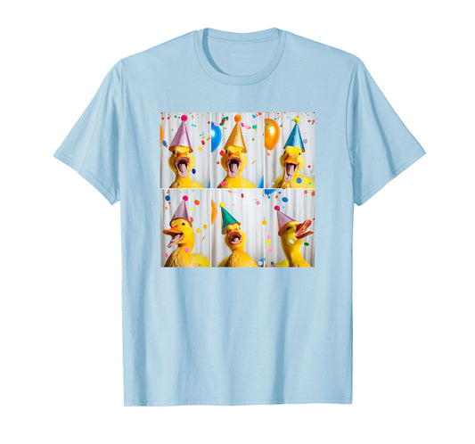 Happy Duck Face Farmyard Chick Colorful Bird Birthday Duck T-Shirt