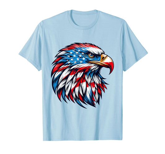 4th Of July Patriotic Eagle USA American Flag men boys T-Shirt