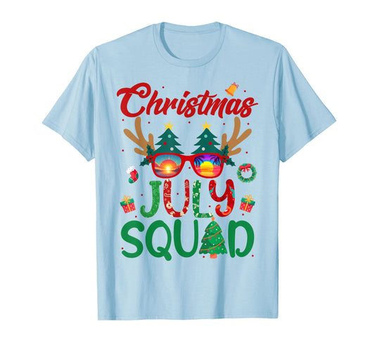 Christmas In July Squad Funny Summer Xmas Men Women Kids T-Shirt
