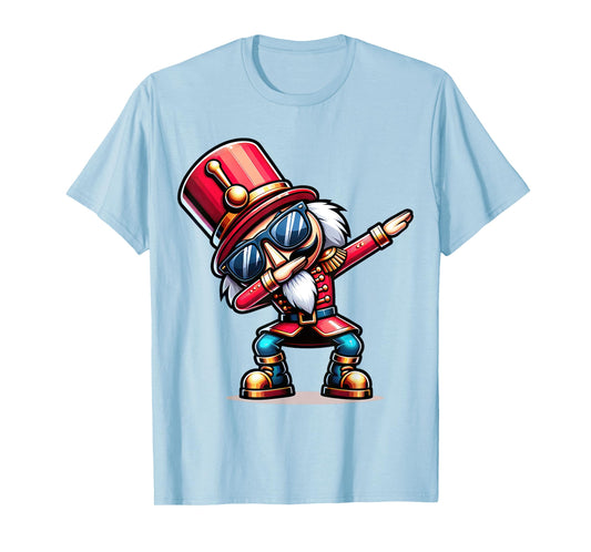 Christmas Nutcracker Dabbing Boys Santa Xmas Funny T-Shirt