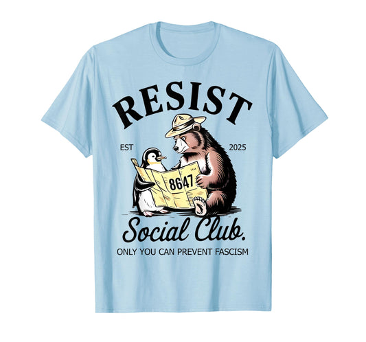 Bears Penguins Resist Social Club Protest Against Tariffs T-Shirt