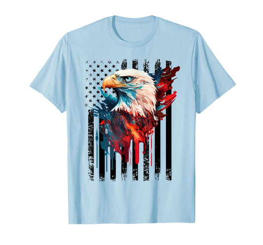American Flag Eagle Shirt Men Kids Patriots America Eagles T-Shirt