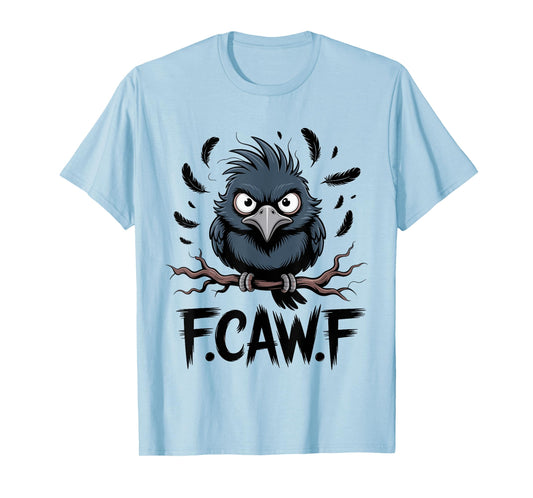 F-Caw-F Raven Moon Gothic Halloween, Black Crow Bird Lover T-Shirt