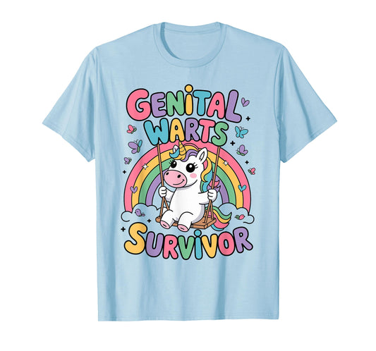 Genital Warts Survivor, Embarrassing Unicorn T-Shirt