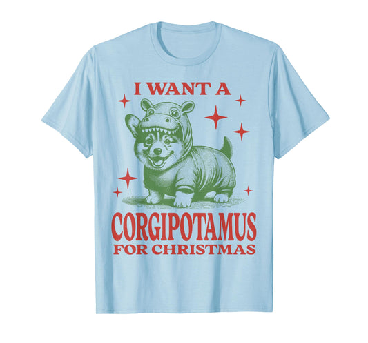 I Want A Corgipotamus For Christmas T-Shirt