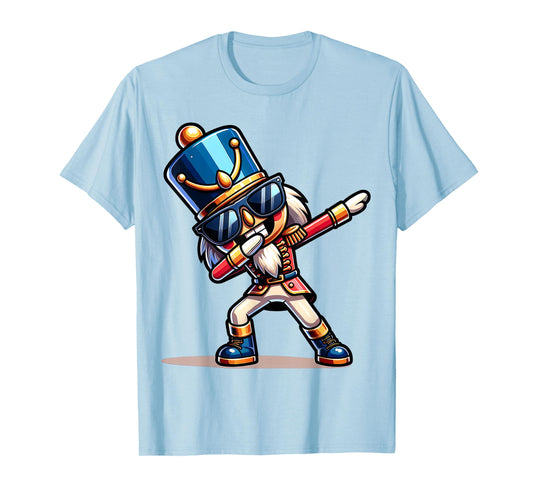 Christmas Nutcracker Dabbing Boys Santa Xmas Funny T-Shirt