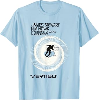 Vertigo Vintage Movie Poster, Noir Thriller Acrophobia Film T-Shirt