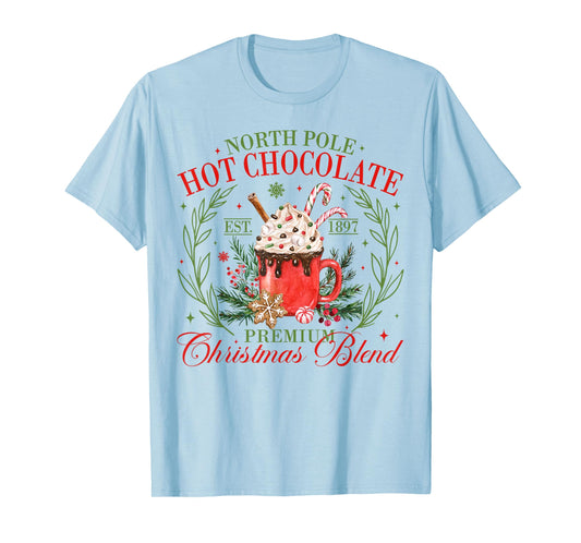 North Pole Hot Chocolate Premium Christmas Blend Xmas T-Shirt