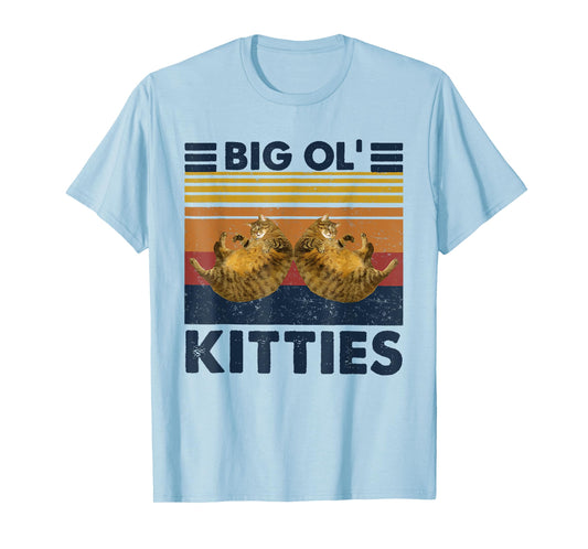 Vintage Big Ol' Kitties Funny Big cat Lover Men Women T-Shirt