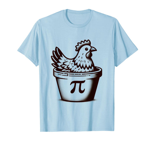 Chicken Pot Pie Funny Math pun Chicken Pot Pi Day T-Shirt