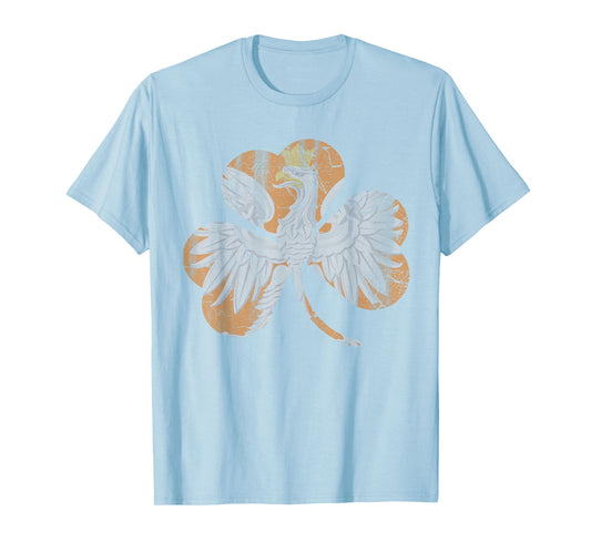 Irish Polish Eagle Shamrock Green T-Shirt St Patricks Day